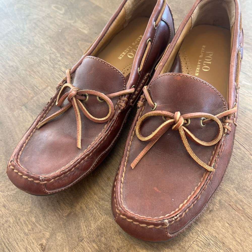 Ralph Lauren Dark Brown Leather Loafers